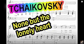 Tchaikovsky: "None but the lonely heart" (solo piano) op. 6 no. 6 - Gabriele Tomasello