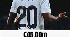 Vinicius Jr Transfer Value Real Madrid #transfermarkt #footballtransfer #vinicius #realmadrid