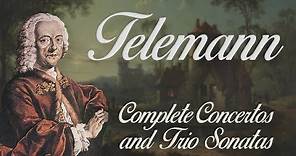 Telemann: Complete Concertos and Trio Sonatas (with viola da gamba)