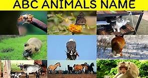 ABC Animals name in English - A to Z animals and their names - Mind memorize