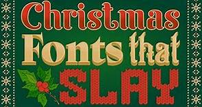 10 Free Christmas Fonts For The Holidays
