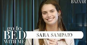 Sara Sampaio's Nighttime Skincare Routine | Go To Bed With Me | Harper's BAZAAR
