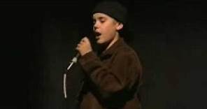 Justin singing Someday at Christmas by Stevie Wonder - Final