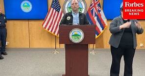 JUST IN: Hawaii Gov. Josh Green Holds Press Briefing On Continued Response To Deadly Maui Wildfires