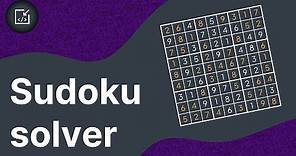 Let's make a sudoku solver in 5 minutes (Backtracking) - Inside code