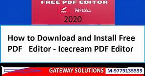 How to Download and Install Icecream pdf editor