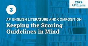 2022 Live Review 3 | AP English Literature | Keeping the Scoring Guidelines in Mind
