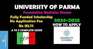 University of Parma | University of Parma Online Application | Complete Guide