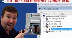 Allen Bradley Controllogix Compactlogix Ethernet Connection Studio 5000