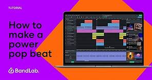 How to make a power pop beat using BandLab's free web Mix Editor (BandLab Tutorial)