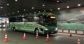 PETER PAN BUS 32051 DRIVES UNDER THE PABT IN NYC