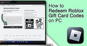 How to Redeem Roblox Gift Card Codes on PC! [2024]