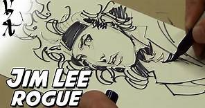 Jim Lee drawing Rogue