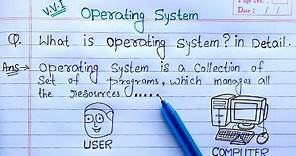 What is Operating System? full Explanation | Introduction to operating system