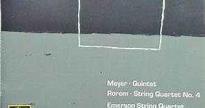 Edgar Meyer, Emerson String Quartet - Meyer / Rorem - Quintet / String Quartet No. 4