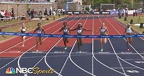 Tamari Davis hangs on for 100-meter win at Bermuda Grand Prix | NBC Sports