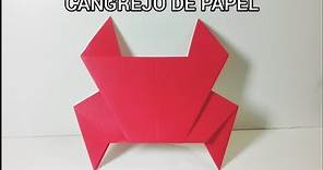 Como hacer un CANGREJO DE PAPEL Origami / How to make an origami crab