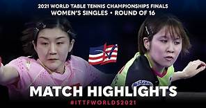 Chen Meng vs Miu Hirano | 2021 World Table Tennis Championships Finals | WS | R16