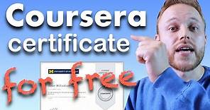 HOW TO GET COURSERA CERTIFICATE FOR FREE | Coursera Financial Aid Guide | 2021