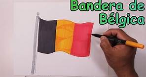 Apprenez à dessiner le drapeau Belge- Dibuja la bandera de Bélgica