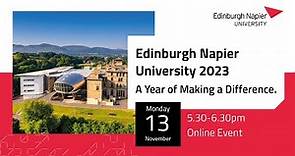 Edinburgh Napier University 2023: A Year of Making a Difference