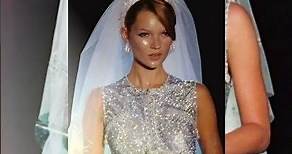 Kate Moss as a bride at the Versace autumn/winter 1995 show