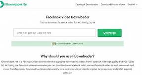 Baixe o vídeo privado no Facebook 1080p, 2K, 4K | FDownloader.Net