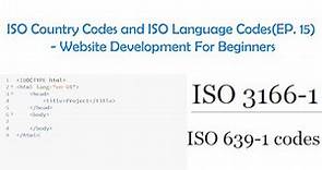 ISO Country Codes and ISO Language Codes(EP. 15) - Website Development For Beginners