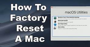 How To Erase & Factory Reset A Mac & Reinstall macOS - Step By Step Guide