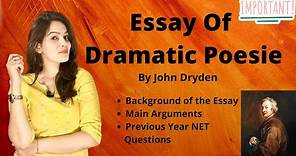 Essay of Dramatic Poesie by John Dryden