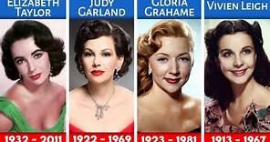 List Of Beautiful Legendary Old Hollywood Actresses | Hollywood Stars You Never Heard Of
