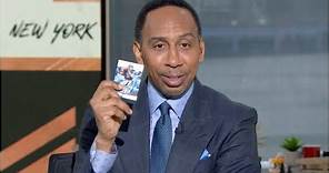 Stephen A. gets a SIGNED Dan Orlovsky NFL card as a gift?! 😂 | First Take