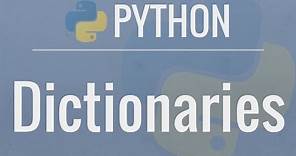 Python Tutorial for Beginners 5: Dictionaries - Working with Key-Value Pairs