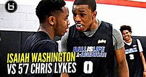 Isaiah Washington & 5'7 Chris Lykes Try To OUT JELLY Each Other!! Exciting PG Duel at BILAAG!!!
