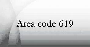 Area code 619