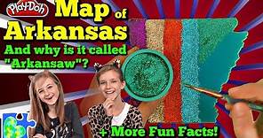 ARKANSAS State Facts || ARKANSAS MAP || United States || USA Geography || Play-doh