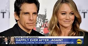Ben Stiller reveals he is back with his wife