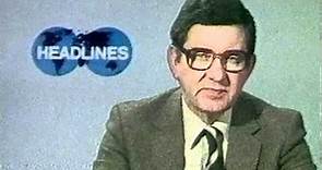 News Headlines BBC1 Richard Baker 1981