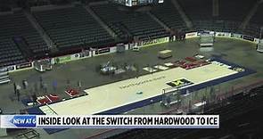 Quick change: How Van Andel Arena switches from hardwood to ice