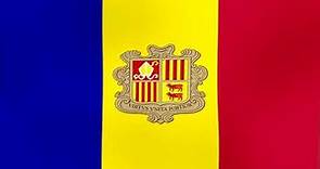 Bandera Ondeando e Himno de Andorra - Flag Waving and Anthem of Andorra