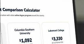 Columbia Southern University – Cost Comparison Calculator