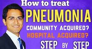Pneumonia (Community & Hospital Acquired) Treatment Guidelines, Symptoms, Medicine Lecture USMLE