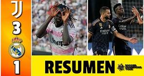 REAL MADRID, con GOLAZO de Vinicius, cayó 3-1 ante la Juventus en el último amistoso | ESPN Deportes