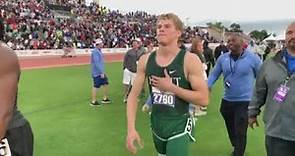 Matthew Boling of Strake Jesuit sets new state and national record
