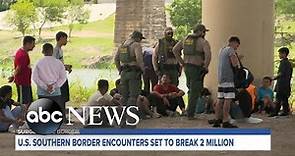 US southern border encounters set to break 2M amid recent surge