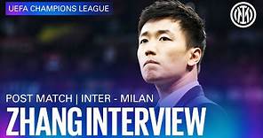 INTER 1-0 MILAN | PRESIDENT STEVEN ZHANG INTERVIEW 🎙️⚫🔵