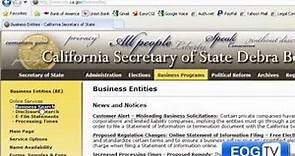 How to Search a Corporation in California
