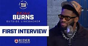 First Interview with Brian Burns | New York Giants