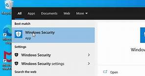 How to Check you have Virus Protection in Windows 10