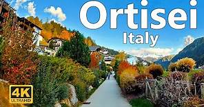 Ortisei, Italy - Walking Tour (4K Ultra HD 60fps)